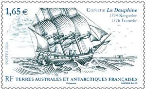 Timbre TAAF - Corvette Dauphine