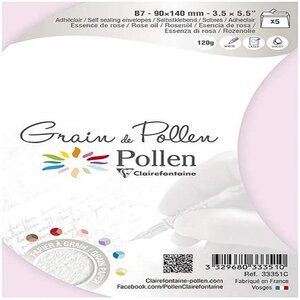 Enveloppe pollen 90x140 essence de rose paquet de 5