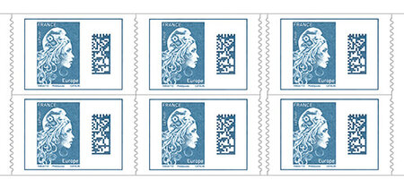 Carnet de 6 timbres Marianne l'engagée - Europe