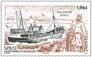 Timbre Saint Pierre et Miquelon - Le Galantry