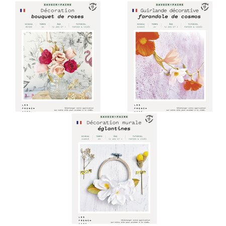 Coffret DIY papier - Mariage - Décorations florales complètes