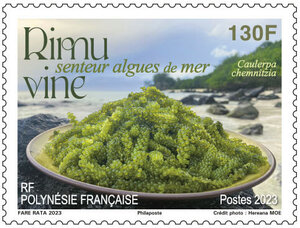 Timbre Polynésie Française - Senteur Algues de mer - Rimu vine