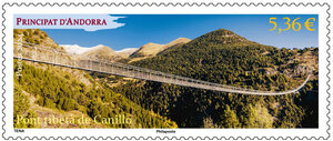Timbre Andorre - Pont Tibeta de Canillo