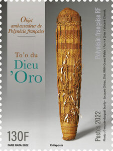 Timbre Polynésie Française - To'o du dieu Oro