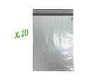 10 Enveloppes plastique opaques éco 60 microns n°3 - 280x370mm