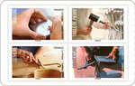 Carnet de 12 timbres - Métiers d'excellence - Lettre Verte