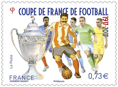 Timbre - Coupe De France De Football 1917- 2017
