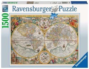 Ravensburger puzzle 1500 pièces - mappemonde 1594