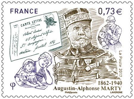 Timbre - Augustin-Alphonse Marty 1862-1940