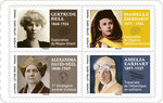 Carnet de 12 timbres - Les grands voyageurs - Lettre Verte