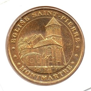 Mini médaille monnaie de paris 2007 - eglise saint-pierre de montmartre