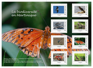 Collector 8 timbres - La biodiversité en Martinique - Lettre Verte