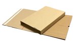 Lot de 25 etuis postal carton, emballage boîte plate - 31 x 22 x 5 cm (hauteur variable)