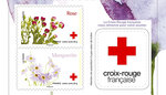 Carnet - Croix-Rouge - L'amour en 10 fleurs - 10 timbres autocollants