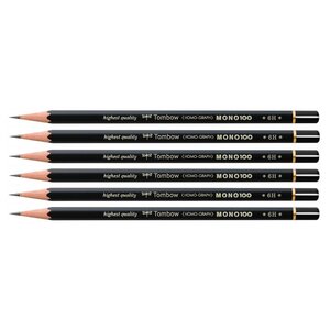 Crayon graphite haute qualité mono 100 6h x 6 tombow