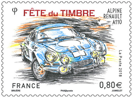 Timbre - Fête du timbre - Alpine Renault A110