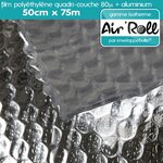 Lot de 20 rouleaux de film bulle d'air largeur 50cm x longueur 75m  - gamme air'roll isotherme