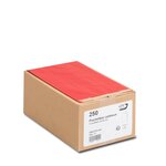 Boîte de 250 pochettes cadeau à soufflet rouges 160x270  60 g/m² gpv