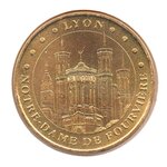 Mini médaille monnaie de paris 2007 - notre-dame de fourvière