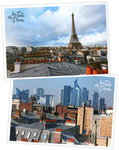 Lot de 6 cartes postales - Toits de Paris - Arc de Triomphe