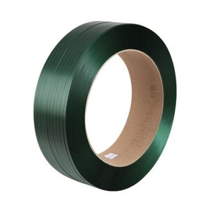 1x feuillard polyester haute résistance vert - 16 x 0,72 mm x 1600 m x ø 406 mm
