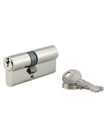THIRARD - Cylindre de serrure double entrée HG5 UNIKEY (achetez-en plusieurs  ouvrez avec la même clé)  30x40mm  3 clés  nickel