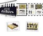 Carnet 12 timbres - Jeux d'échecs - Lettre verte