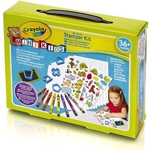 Crayola Jeu de tampons - Mon 1er kit de tampons - Loisir créatif