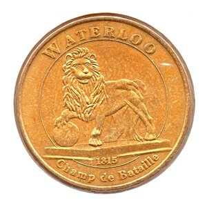 Mini médaille monnaie de paris 2008 - waterloo