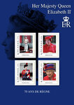 Collector 4 timbres - Reine Elizabeth II - Lettre internationale