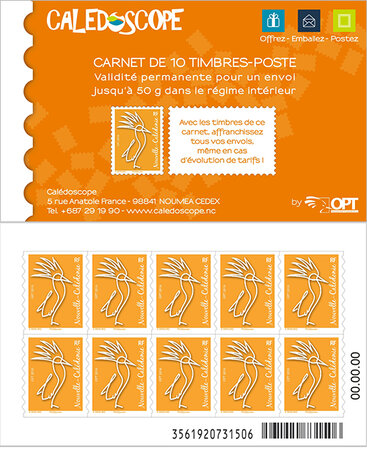 Nouvelle Calédonie - Carnet Cagou - Orange