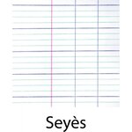 Cahier de brouillon 17x22 cm, 48 pages 56 g/m²  grands carreaux Seyès, couverture en carte 90 g/m²  avec tables de multiplication (paquet 20 unités)
