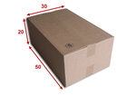 Lot de 5 boîtes carton (n°60) format 500x300x200 mm