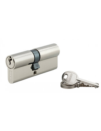 THIRARD - Cylindre de serrure double entrée SA UNIKEY (achetez-en plusieurs  ouvrez avec la même clé)   35x40mm  3 clés  nickelé