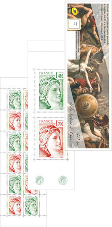 Carnet - Salon d'automne Sabine - 14 timbres gommés