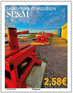 Timbre Saint Pierre et Miquelon - L'île de Saint-Pierre