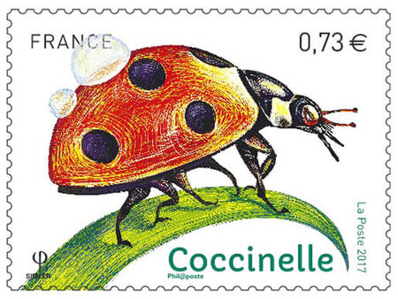 Timbre - Insectes - Coccinelle