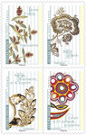 Carnet - Fleurs et métiers d'art - 12 timbres autocollants