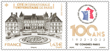 Timbre - 95ème congrès FFAP - Cité Internationale Universitaire de Paris
