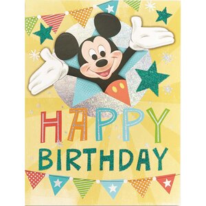 Carte anniversaire mickey mouse - draeger paris
