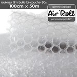 Lot de 20  rouleaux de film bulle d'air largeur 100 cm x longueur 50 mètres - gamme air'roll strandard