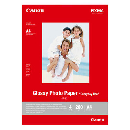 CANON GP-501 Glossy - Papier Photo Glacé 'usage quotidien' A4 200 g (20 feuilles)