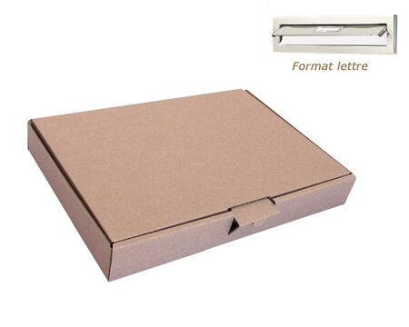 Lot de 10 boites postales carton extra plate 3cm 310x225x30mm A4