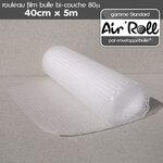 Lot de 20  Rouleaux de film bulle d'air largeur 40 cm x longueur 5 mètres - gamme Air'Roll STRANDARD