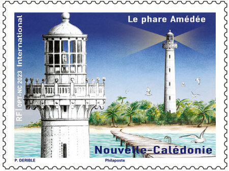 Timbre Nouvelle Calédonie - Le Phare Amédée
