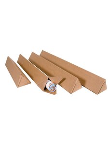(paquet de 25 tubes) tube carton triangulaire longueur 500mm