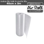 Lot de 6  Rouleaux de film bulle d'air largeur 40 cm x longueur 5 mètres - gamme Air'Roll STANDARD